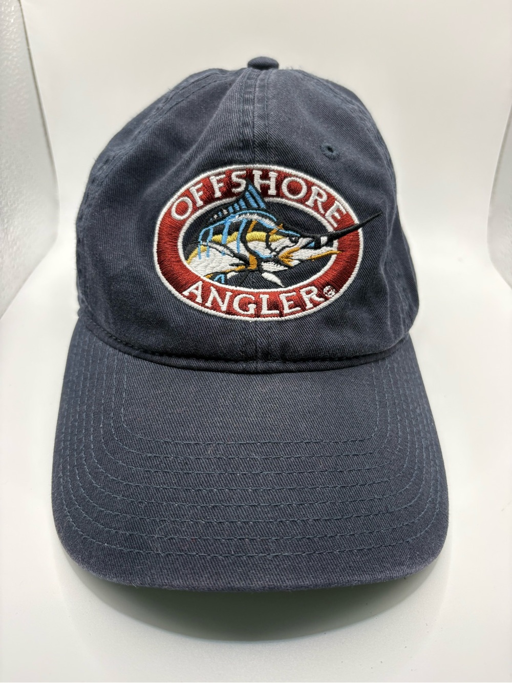 World Wide Sportsman Offshore Angler Marlin Fishing Navy Strapback Hat